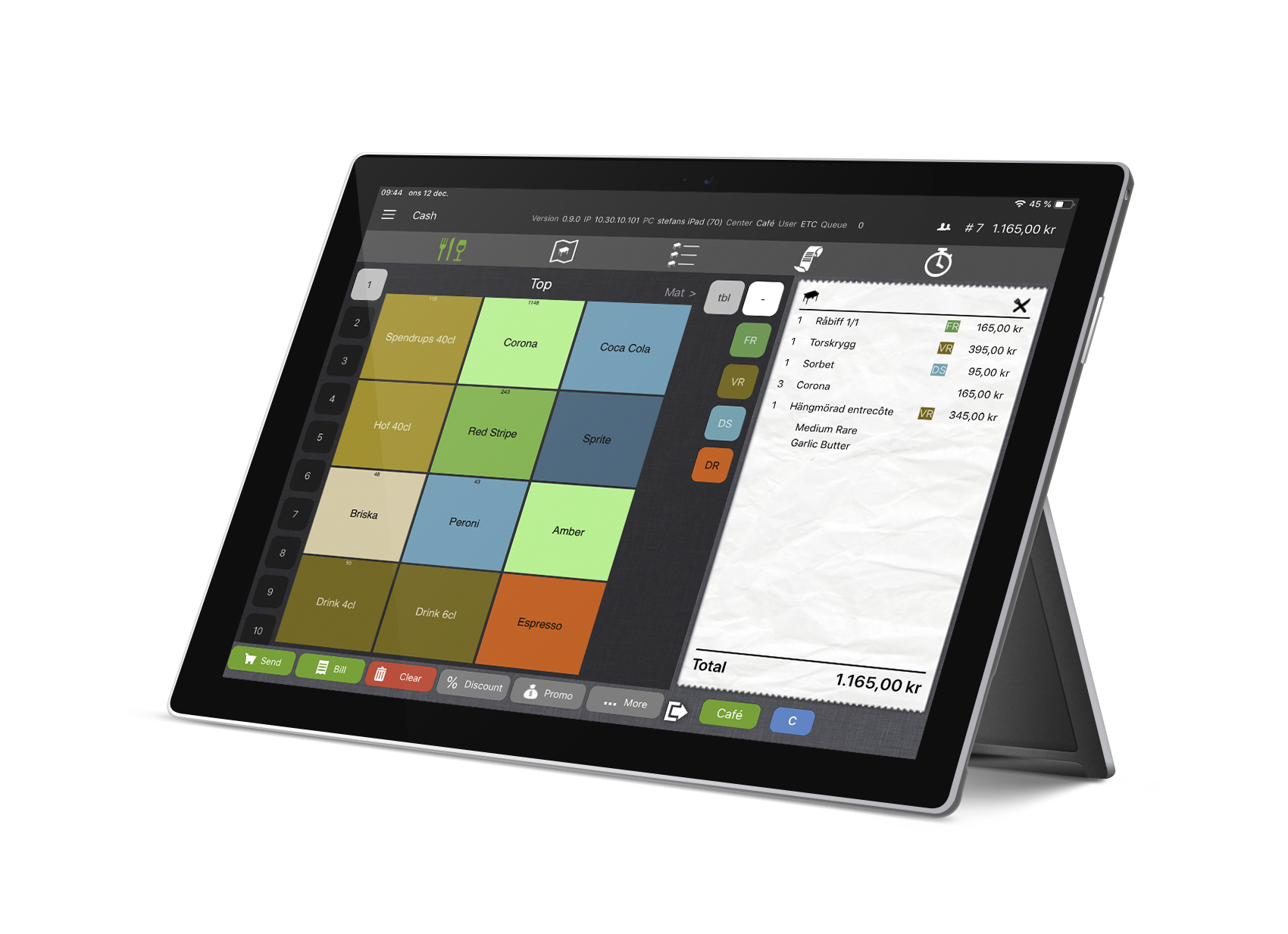 Trivec Go a mobile POS system